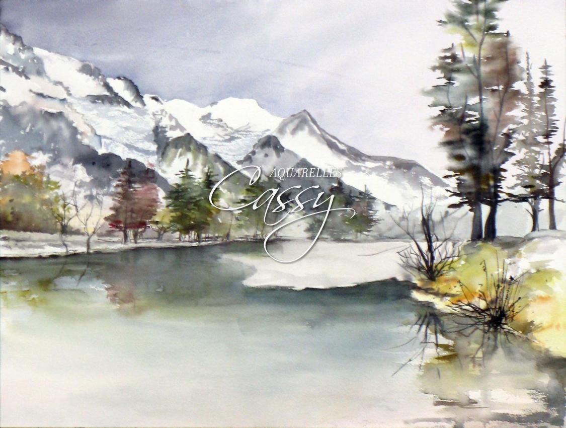 Lac des Gaillands et Chaine du Mont-Blanc 2017